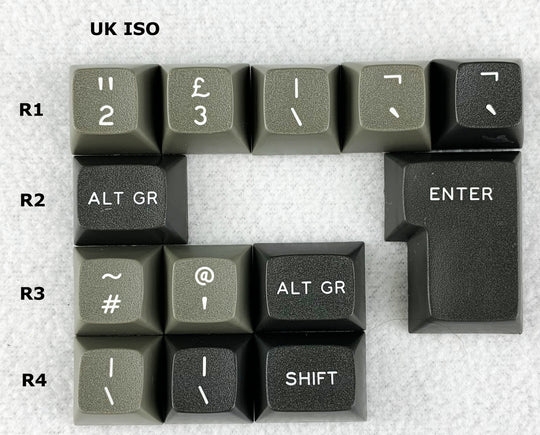 DSS "Dolch" UK ISO Keycap Set  | Double Shot