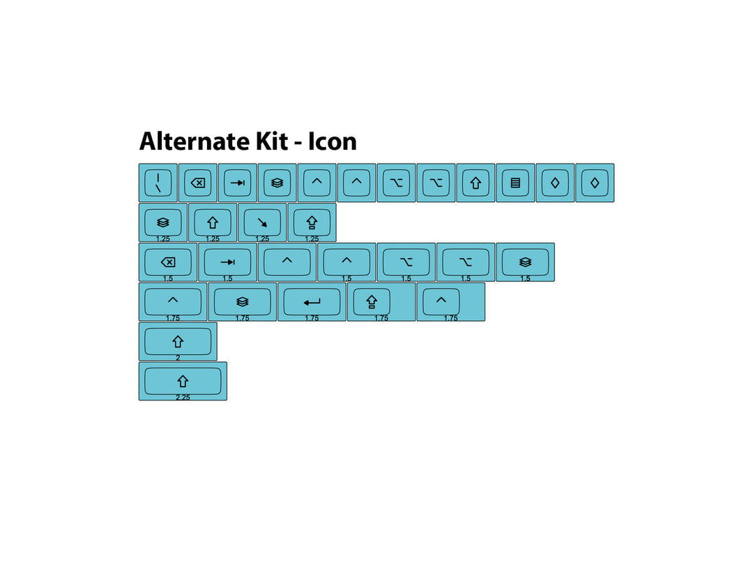 DSA Sublimated Alternate Keycap Set | Icon Legends