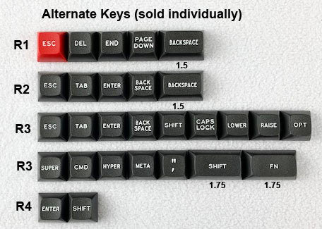 DSS Dolch Alternate - Individual Keycaps – Signature Plastics
