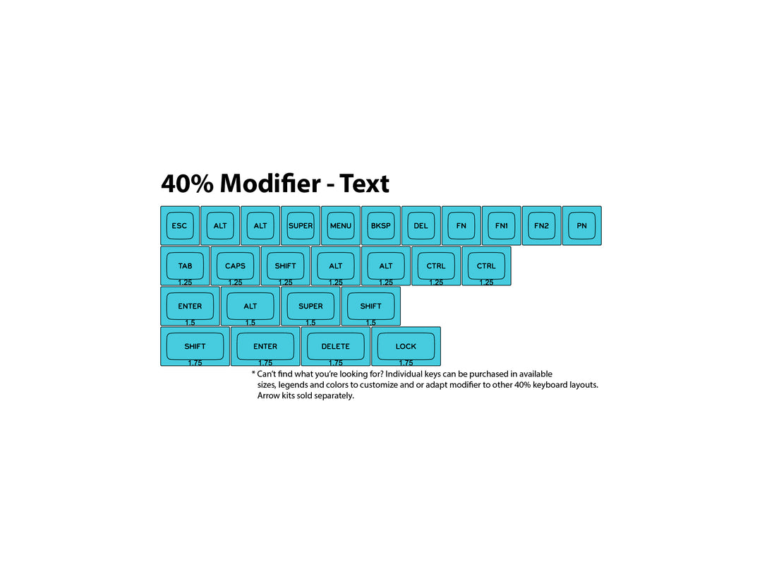 DSA Sublimated 40% Modifier Set |Text Legends