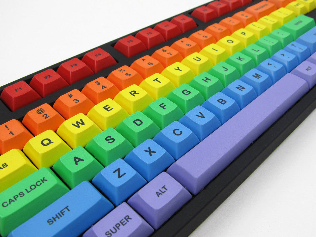 DSA "Rainbow" 80% TKL Keycap Set