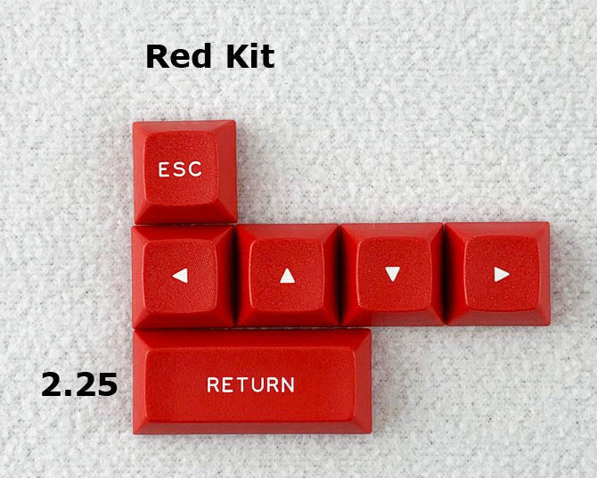 DSA "Dolch" Red Keycap Kit | Double Shot