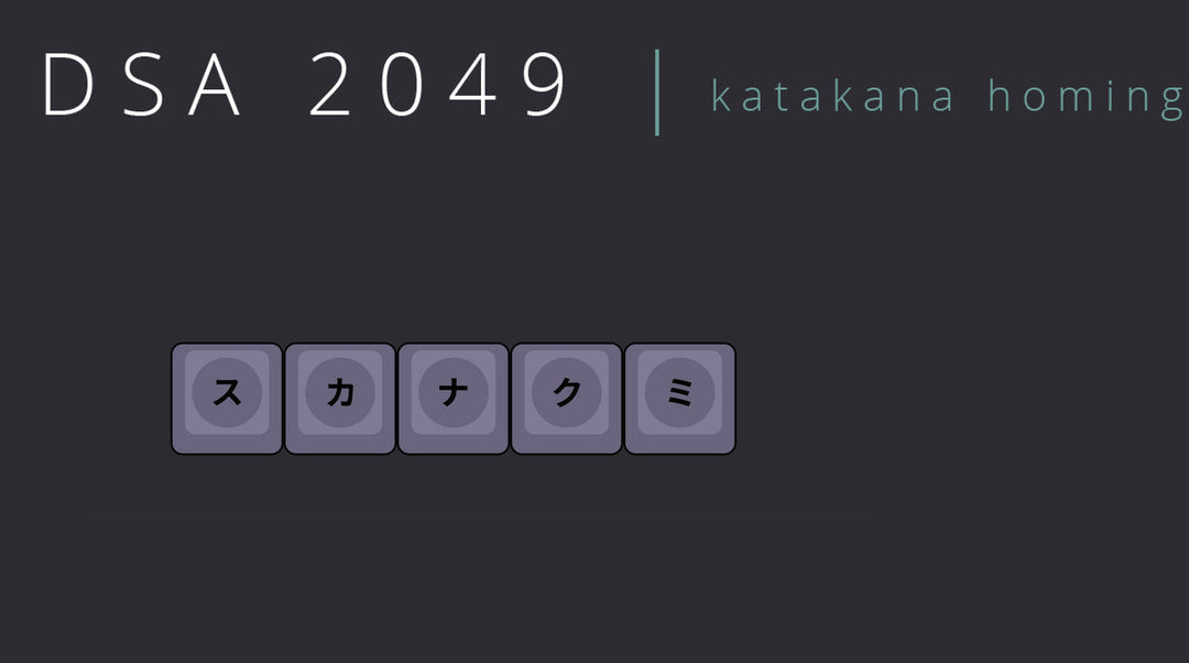 DSA "2049" Homing Set | Katakana Japanese