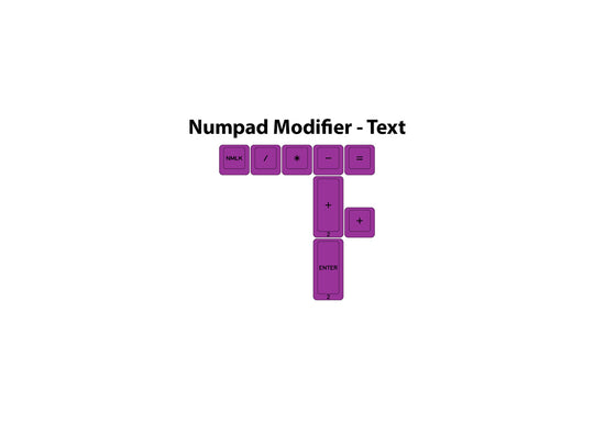 G20 Sublimated Numpad Modifier Set | Text Legends