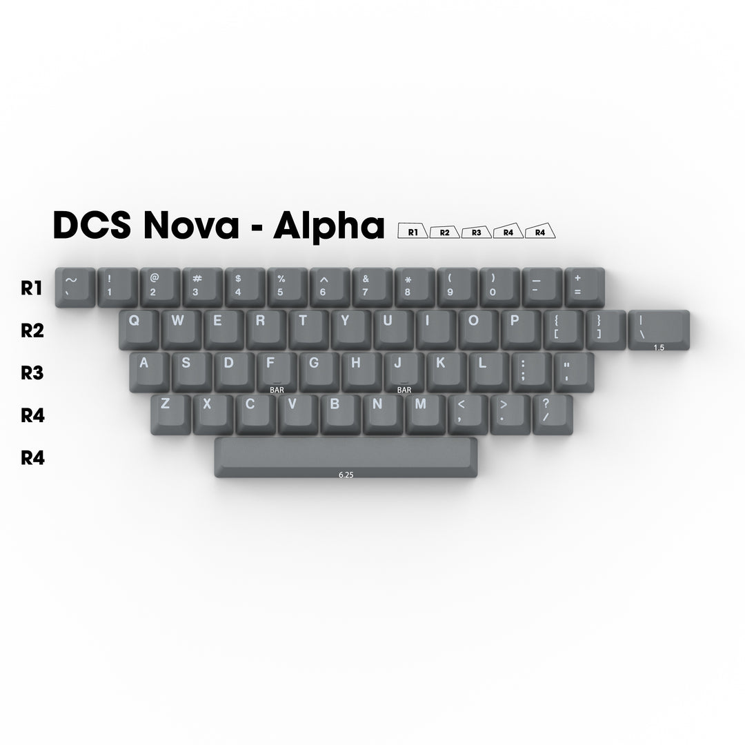 DCS "Nova" Gray Alpha - Doubleshot Set