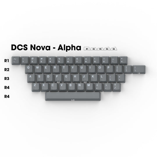 DCS "Nova" Mix-and-Match 40%/65%/80% Custom Keycap Set Bundle