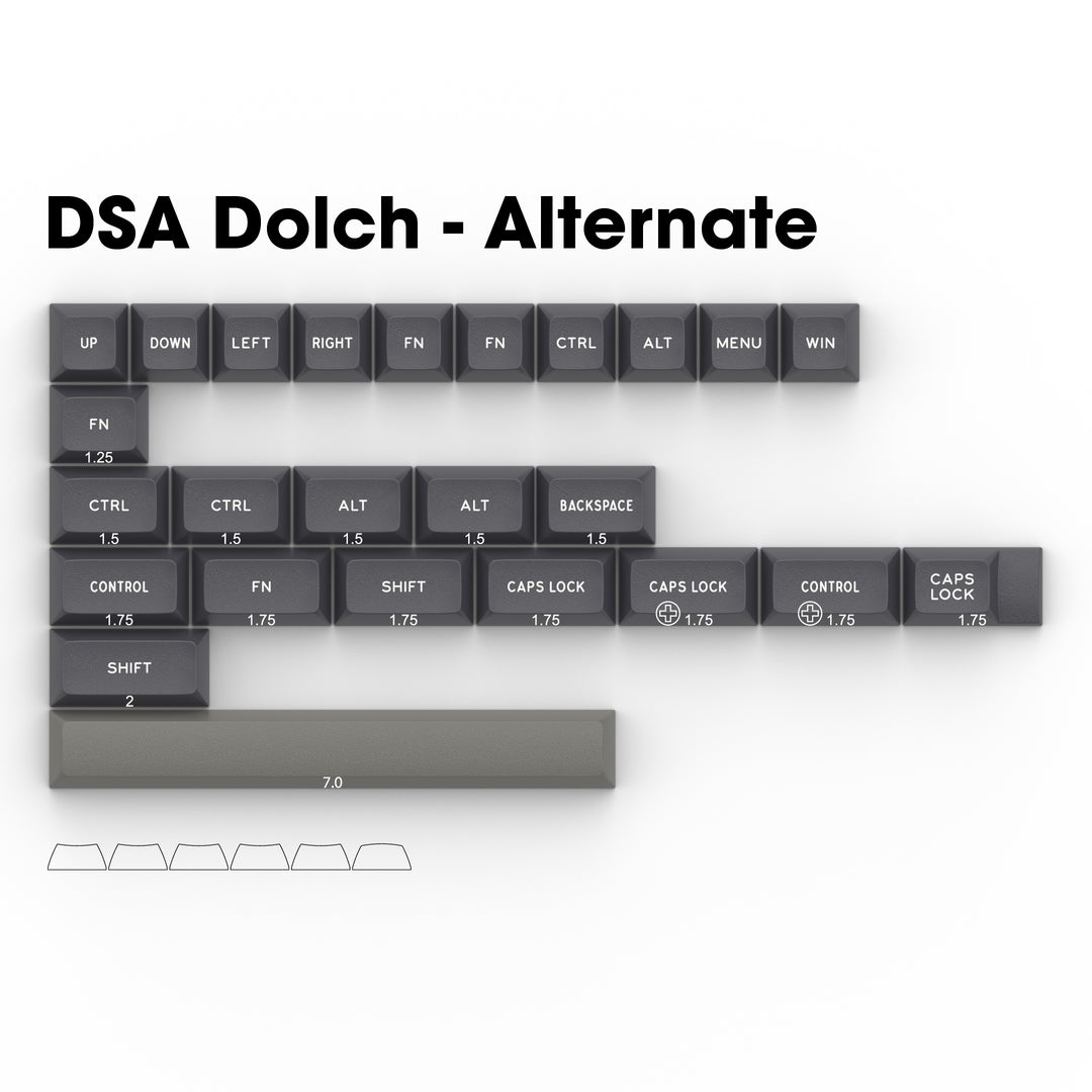 DSA "Dolch" Alternate Keycap Kit  | Double Shot