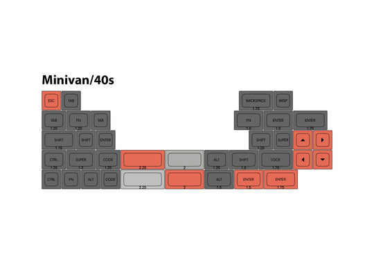 DSA "Ferrous" Minivan/40 Set | Sublimated
