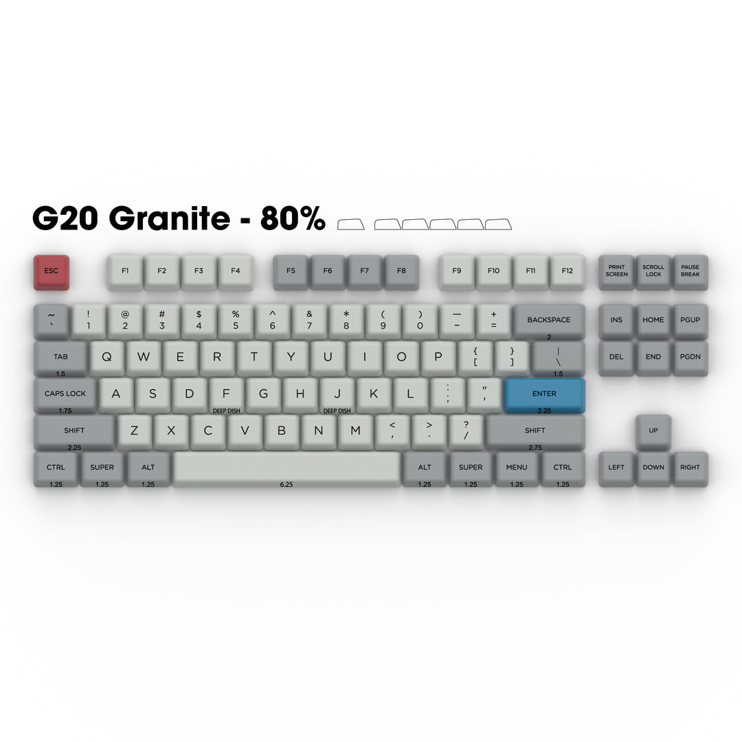 G20 "Granite" 80% TKL Set | Sublimated