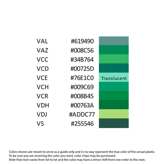 PBT Colors - Green