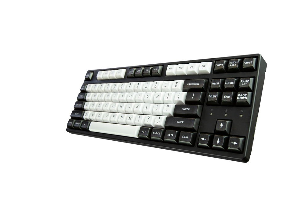 DSA "Black & White" Numpad Keycap Set | White Version