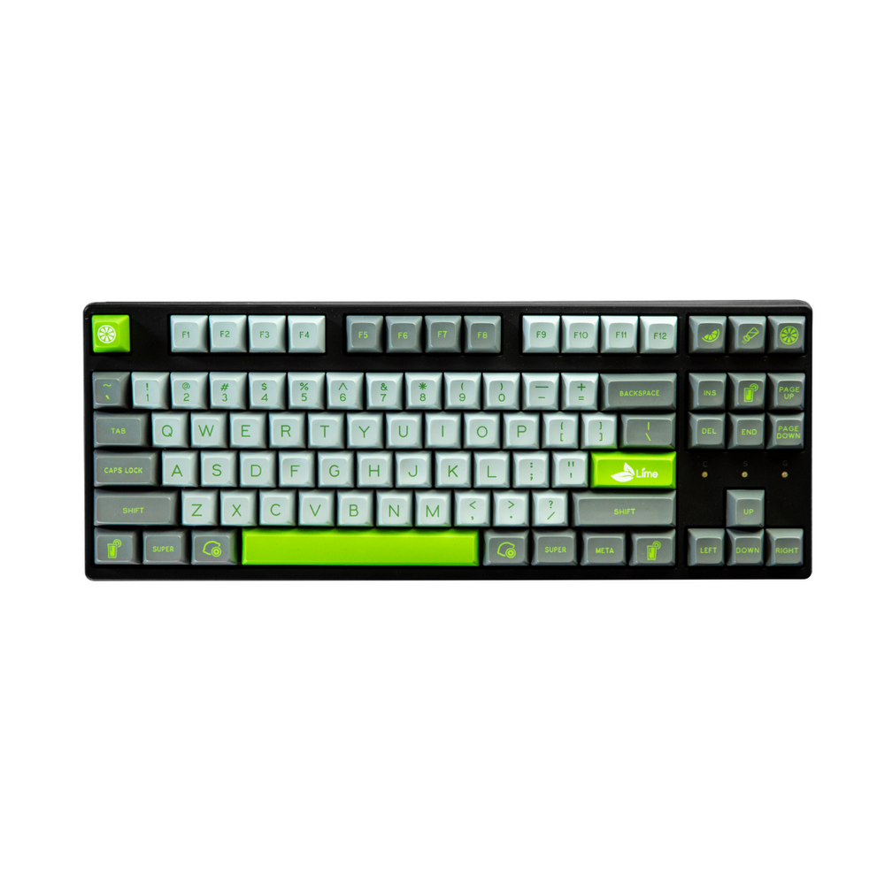 SA "Lime" Gray and Green Color Kit Extra Keycaps  | Double Shot