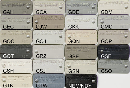 Pb6 Color PBT Colors - Gray / Black – Signature Plastics