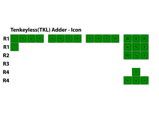 SA-P Sublimated TKL Adder Set | Icon Legends
