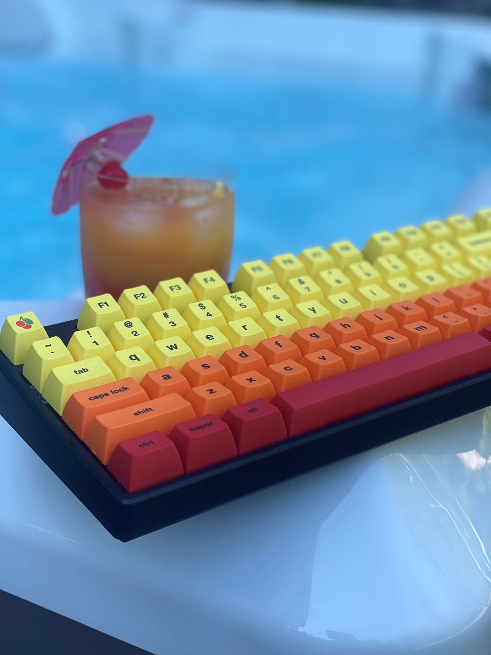 SA-P "Tequila Sunrise" 60% Mod Keycap Set