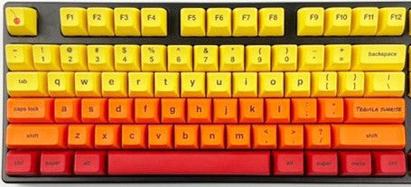 SA-P "Tequila Sunrise" 80% TKL Gradient Keyboard | Pre-Built and Ready to Use