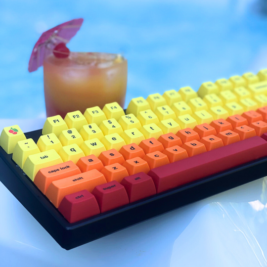 SA-P "Tequila Sunrise" 80% TKL Set | Pre-Built and Ready to Use
