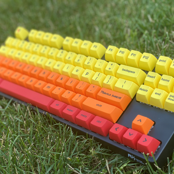 SA-P "Tequila Sunrise" 80% TKL Gradient Keyboard | Pre-Built and Ready to Use