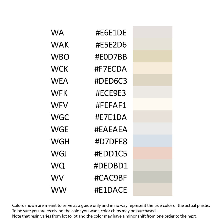 ABS Colors - White – Signature Plastics