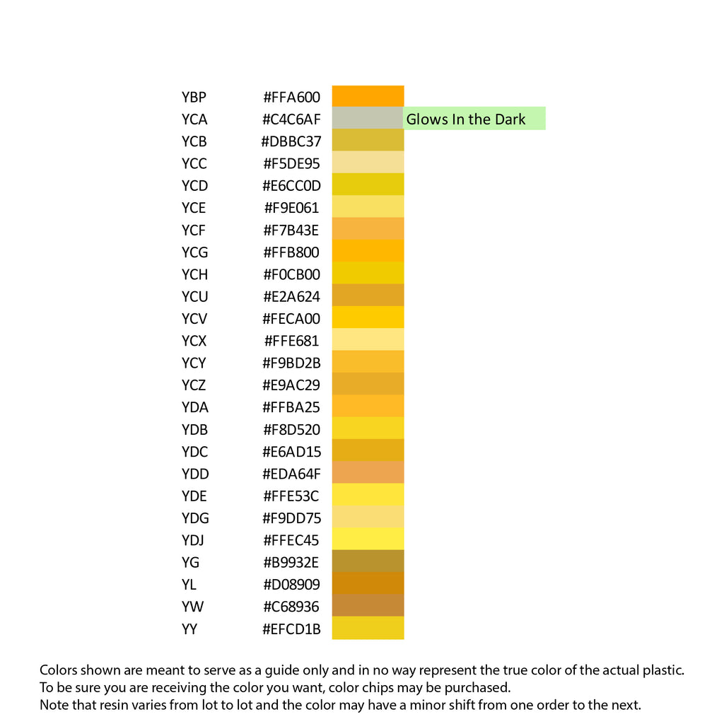 その他 yellow Shred ABS Colors - Yellow – Signature Plastics