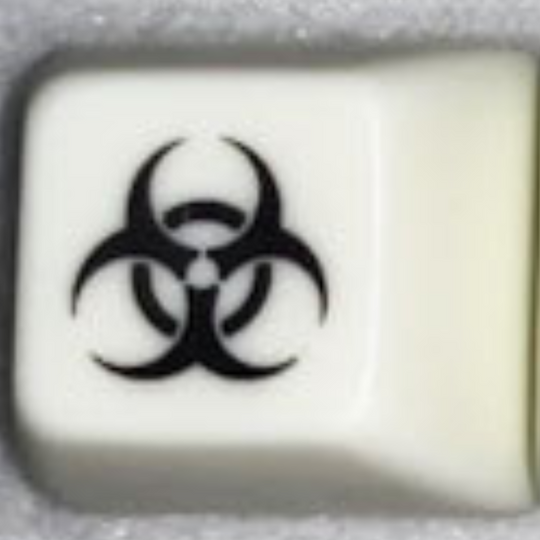 SA Glow-in-the-Dark Biohazard Keycap