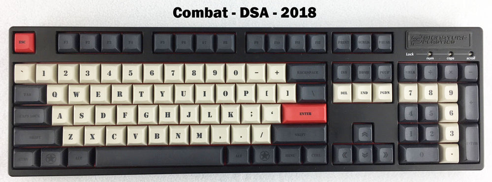 DSA "Combat" Alpha Keycap Set | Sublimated