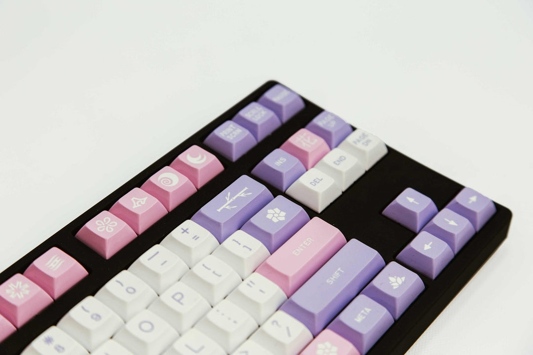 DSA "Hana" Pink F-Row Keycap Set  | Double Shot