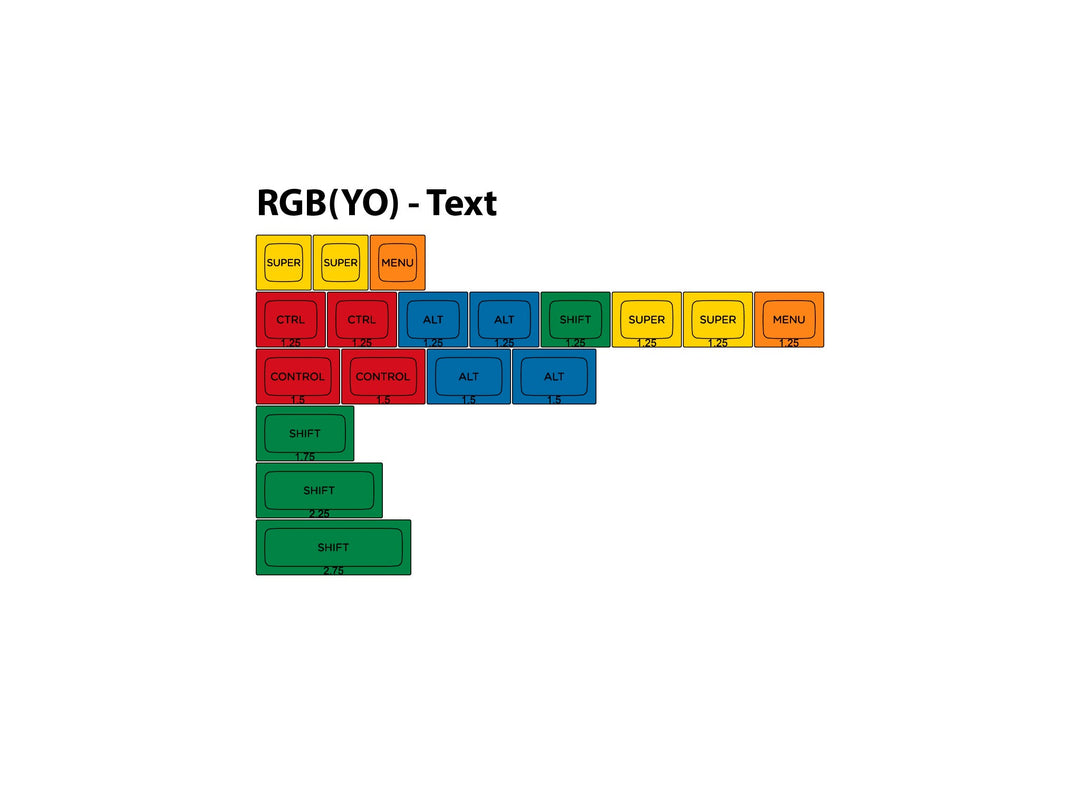 DSA "Granite" RGB(YO) Set | Text Legends