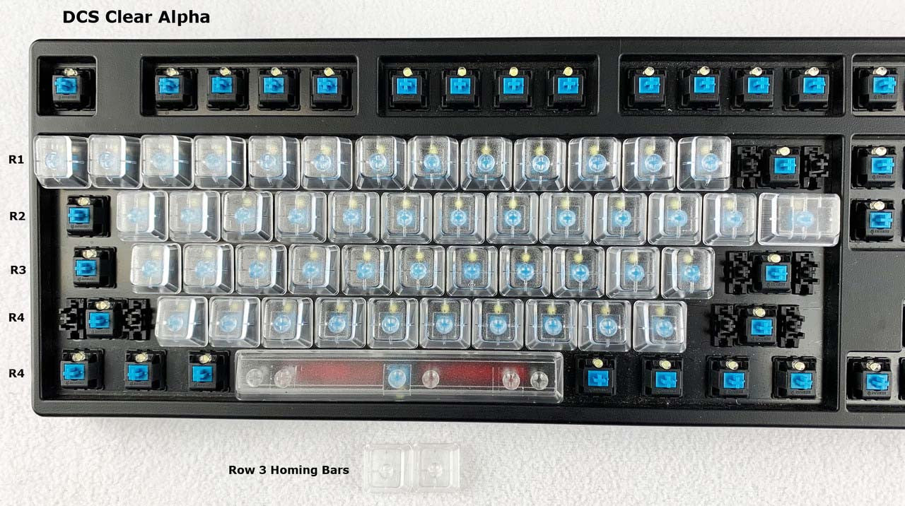 DCS Clear - Individual Keycaps – Signature Plastics