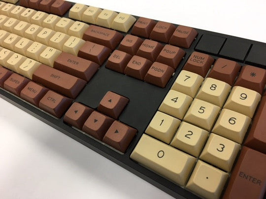 DSA "Coffee House" Coffee and Cream Color TKL Modifier Keycaps