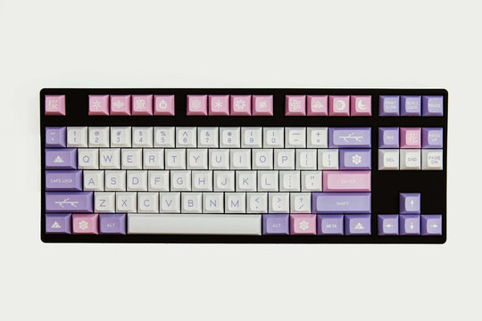 DSA "Hana" Pink F-Row Keycap Set  | Double Shot