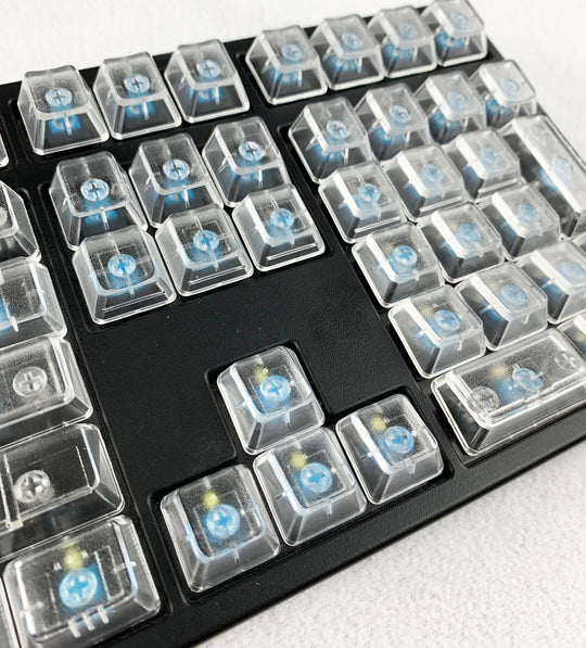 DCS Clear Individual Keycaps | Translucent Mechanical Keyboard Keys
